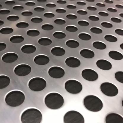 冲孔金属网板 圆孔60°交错型