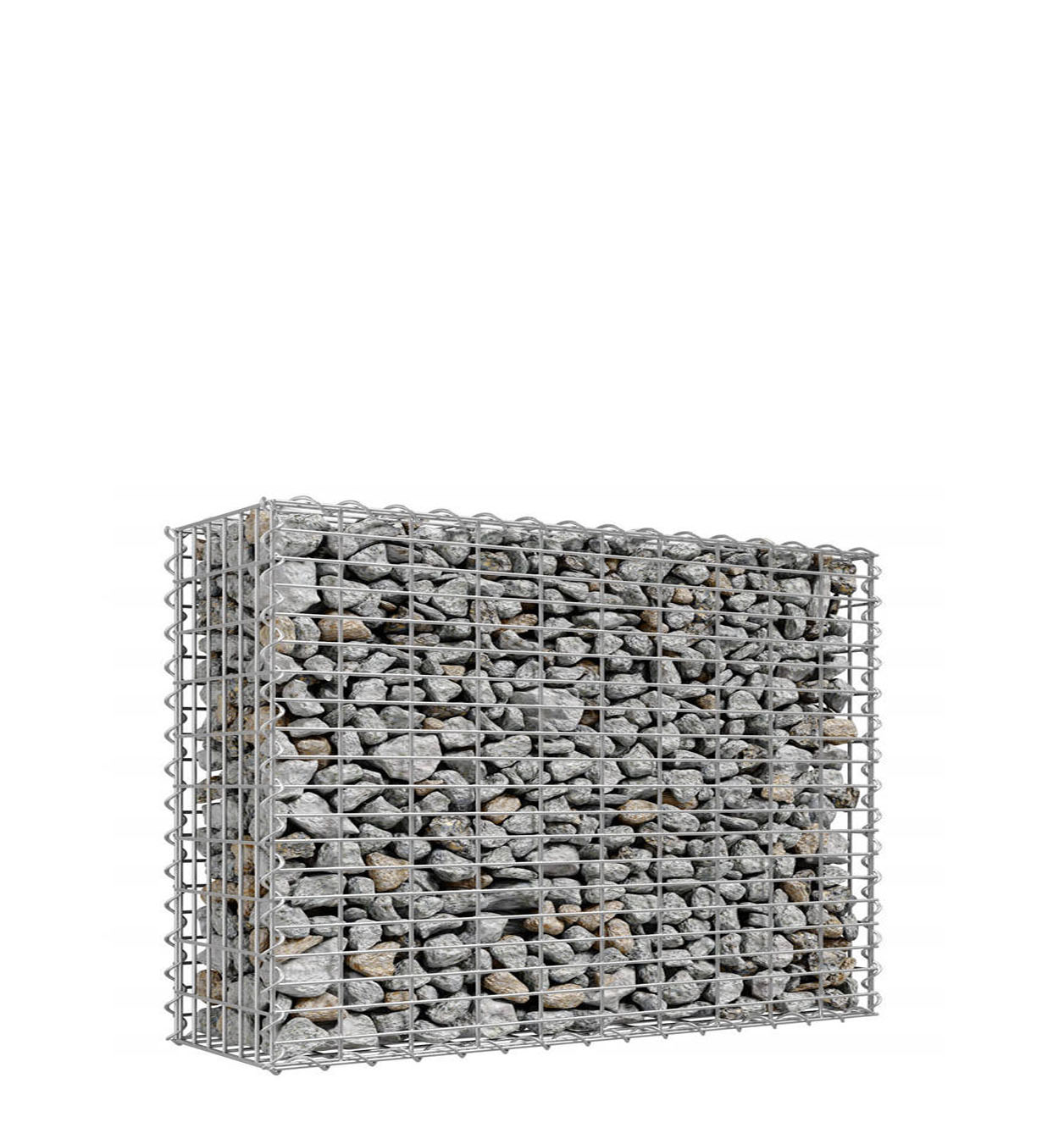 景观电焊石笼网墙不锈钢笼子装石头_饶安丝网石笼网