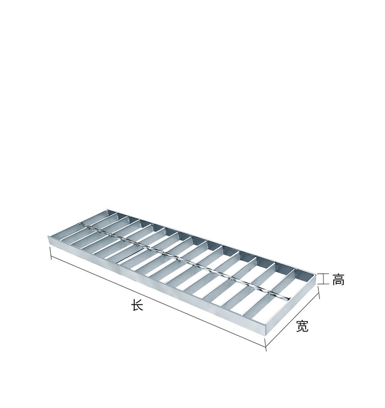 热镀锌扁铁地网盖板钢格板_饶安丝网钢格栅